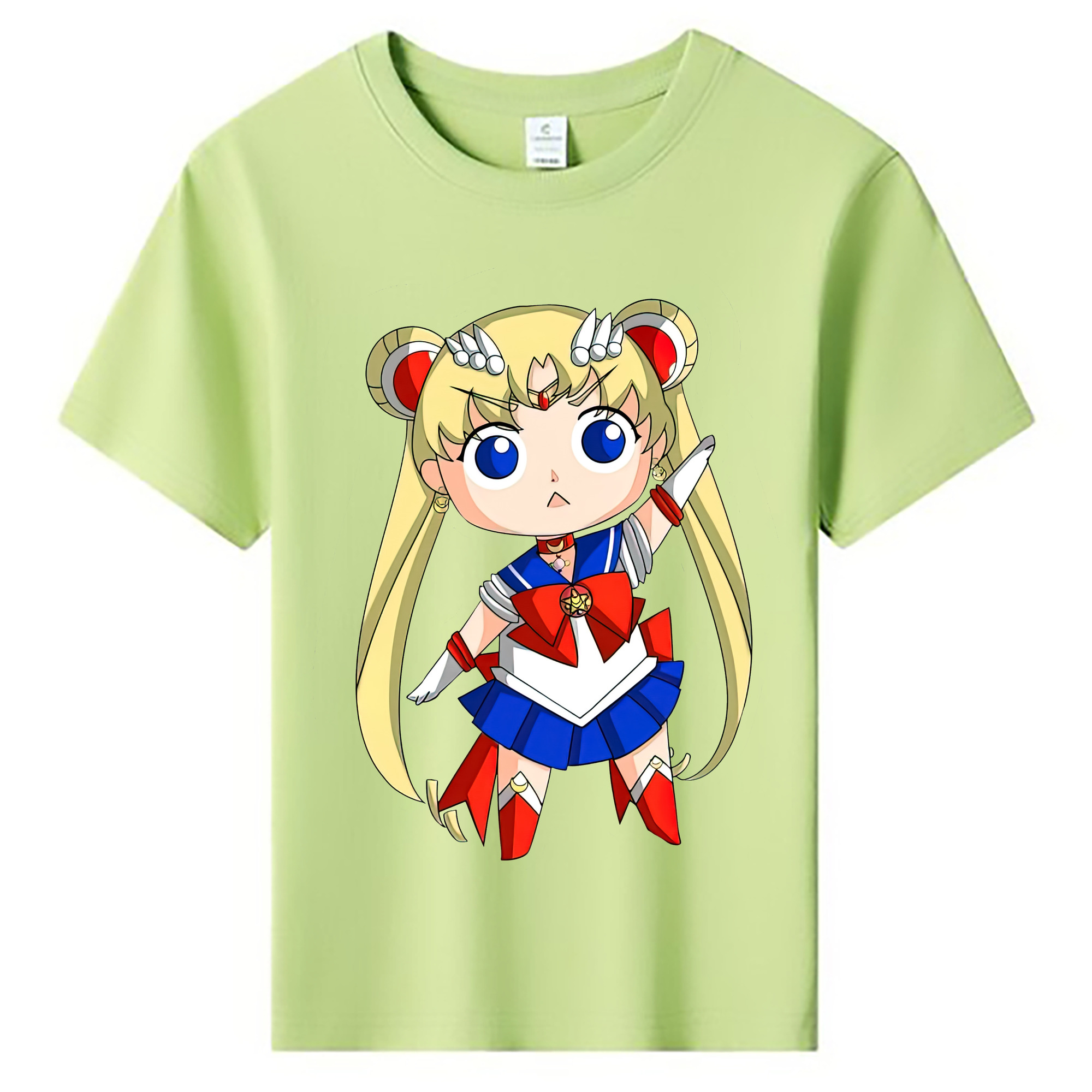 （画像用） 美少女戦士セーラームーン 月野 うさぎ つきの うさぎ Sailor Moon Tsukino Usagi 綿100％キッズTシャツ（フロントプリント）